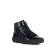 Kép 1/6 - GEOX sötétkék lakkbőr, fűzős+cipzáras, polárbélelt cipő 