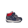 Kép 2/6 - GEOX kék-piros, bundás, orrvédős, tépőzáras cipő