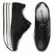 Kép 3/7 - Igi&Co fekete, fűzős női kényelmi cipő