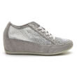 Igi&Co ezüst, szellőző, fűzős női kényelmi cipő