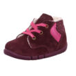 Kép 1/2 - Superfit FLEXY, bordó-rózsaszín, szuper hajlékony, bundás, fűzős első lépés cipő