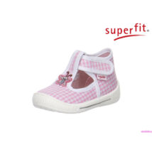 Superfit rózsaszín-fehér, pillangós magasabb kérgű vászoncipő