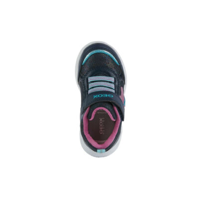 AKCIÓS! GEOX sötétkék-pink, világítós, lélegző sportcipő