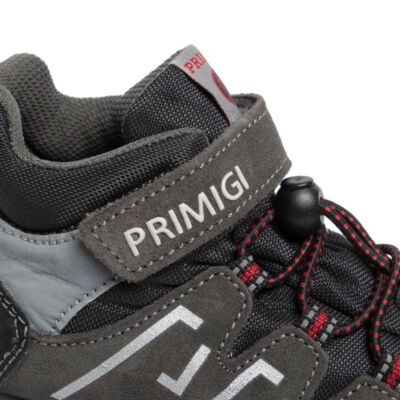 Primigi szürke-fekete-piros, gumis+tépőzáras VÍZÁLLÓ cipő