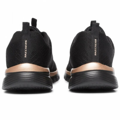 Skechers fekete-rosegold, fűzős sportcipő