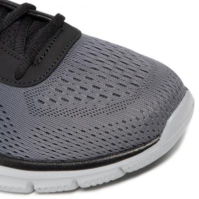 Skechers fekete-piros, fűzős sportcipő