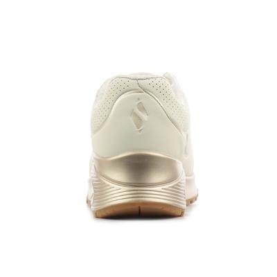 Skechers bézs, fűzős sportcipő