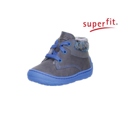 Superfit szürke-kék, fűzős, bélelt első lépés cipő