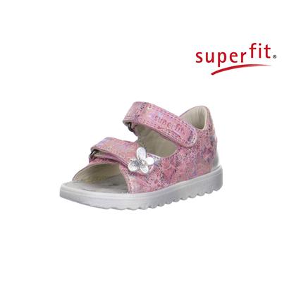 AKCIÓS! Superfit rózsa-ezüst apró pillangós, tépőzáras szandál
