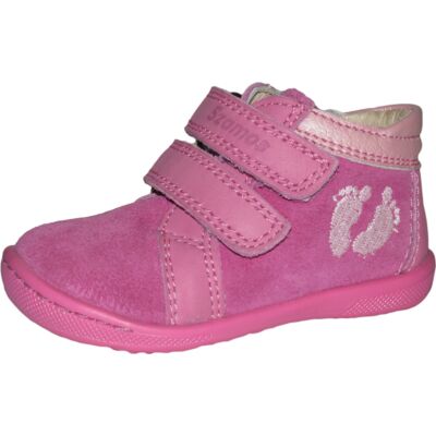 Szamos rózsaszín-ciklámen első lépés cipő
